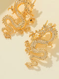 Momentlover Solid Color Animal Shape Drop Earrings
