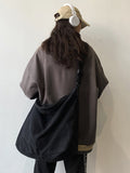 Momentlover Casual Canvas Solid Color Bags Accessories