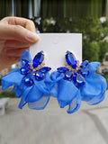 Momentlover Flower Shape Drop Earrings