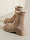 Momentlover Split-Joint Round-Toe Boots
