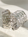 Momentlover Solid Color Hollow Geometric Bracelet Accessories