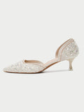 Momentlover Shiny Rhinestone Pumps