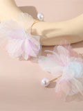 Momentlover Three-Dimensional Flower Drop Earrings