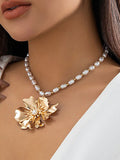 Flower Shape Beaded Necklaces Accessories