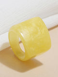 Momentlover Original Vintage 6 Colors Acrylic Geometric Ring