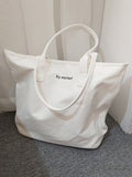 Momentlover Casual Simple Letter Printed Tote Bag