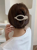 Momentlover Solid Color Hollow Geometric Hair Clips