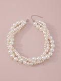 Imitation Pearl Three pieces Necklaces Accessories Dainty Necklace