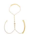 Rhombus Rhinestone Body Chain Accessories