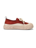 Momentlover Lace-Up Contrast Color Platform Shoes Casual Shoes