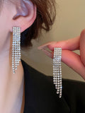 Tasseled Rhine Stones 2 pieces Necklaces Accessories Earrings Accessories