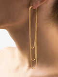 Momentlover Simple Casual Tasseled Solid Color Earrings