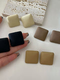 Momentlover Simple Casual 4 Colors Geometric Earrings