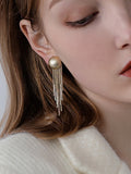 Momentlover Original Creation Tasseled Geometric Earrings Accessories
