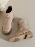 Momentlover Split-Joint Round-Toe Boots
