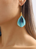 Momentlover Flower Shape Drop Earrings