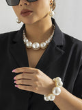 Momentlover Beaded Pearls Bracelet Accessories