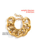 Momentlover Punk Chains Hollow Bracelet Accessories