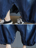 Momentlover Simple Denim Buttoned Overalls&Dress