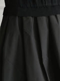 Momentlover Split-Joint Pleated Loose Long Sleeves Round-Neck Midi Dresses