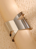 Momentlover Solid Color Hollow Geometric Bracelet Accessories