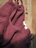 Momentlover Vintage Solid Color Spaghetti-Neck Loose Sleeveless Mini Dress