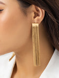 Momentlover Tasseled Solid Color Earrings Accessories