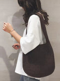 Momentlover Simple Solid Color Chic Knitting Bags Accessories