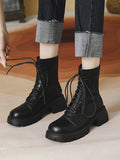 Momentlover Split-Joint Lace-Up Dr. Martens Boots Boots