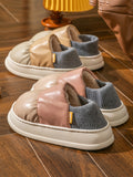 Momentlover Casual Non-Slip Keep Warm Waterproof Flat Shoes