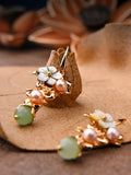 Momentlover Original Flower Pearl Earrings