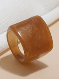 Momentlover Original Vintage 6 Colors Acrylic Geometric Ring
