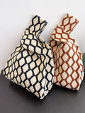 Momentlover Rhombus Woven Handbag Bags Accessories