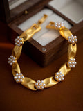 Momentlover Flower Shape Chains Bracelet Accessories