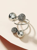 Momentlover Stylish Selection Adjustable Geometric Rings Accessories