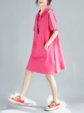Momentlover Casual With Pocket Hoodies&Dress