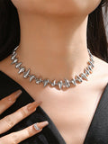Solid Color Geometric Necklaces Accessories