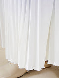 Momentlover Gradient Pleated Short Sleeves High-Neck T-shirt + Skirt Bottom Two Pieces Set