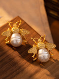 Momentlover Bee Shape Earrings Accessories