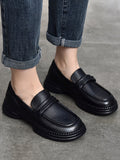 Momentlover Square-Toe Solid Color Round-Toe Shoes