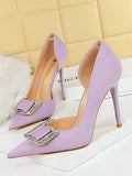 Momentlover Shallow Cut Pointed-Toe Scarpin Salto Pumps