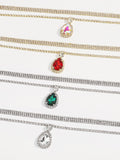 Rhine Stones Geometric Double Layered Necklaces Accessories