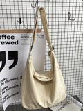 Momentlover Casual Canvas Solid Color Bags Accessories