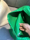 Momentlover Woven Solid Color Handbags Bags