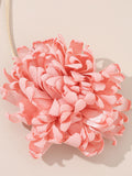 Tied Three-Dimensional Flower Solid Color Necklaces Accessories