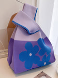 Momentlover Floral Woven Handbag Bags