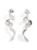 Momentlover Solid Color Geometric Drop Earrings