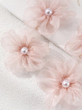 Momentlover Three-Dimensional Flower Drop Earrings