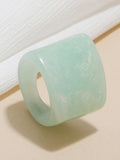 Momentlover Original Vintage 6 Colors Acrylic Geometric Ring