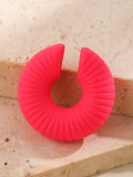 Momentlover Solid Color Geometric Ear Clip